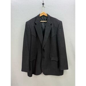 Circle S Dallas Texas Rodeo Western Wool Blazer Sport Coat Size 48L